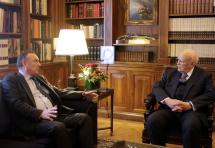 Συνάντηση του Προέδρου του Δ.Σ.Α Βασ. Αλεξανδρή με τον Πρόεδρο της Δημοκρατίας Κάρολο Παπούλια