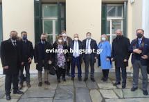 Συγκέντρωση διαμαρτυρίας της Συντονιστικής Επιτροπής της Ολομέλειας στα δικαστήρια της Χαλκίδας