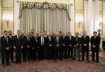 Ο πρόεδρος του ΔΣΑ, Δ. Βερβεσός και το νέο Δ.Σ. στον Πρόεδρο της Δημοκρατίας